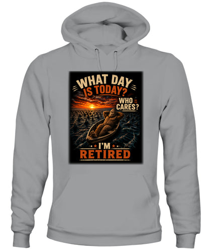 Who Cares? I'm Retired – Bigfoot Retirement Shirt