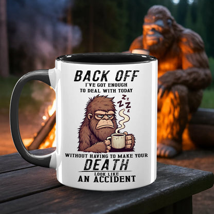 Personalized Bigfoot Legend In Trees Accent Mug