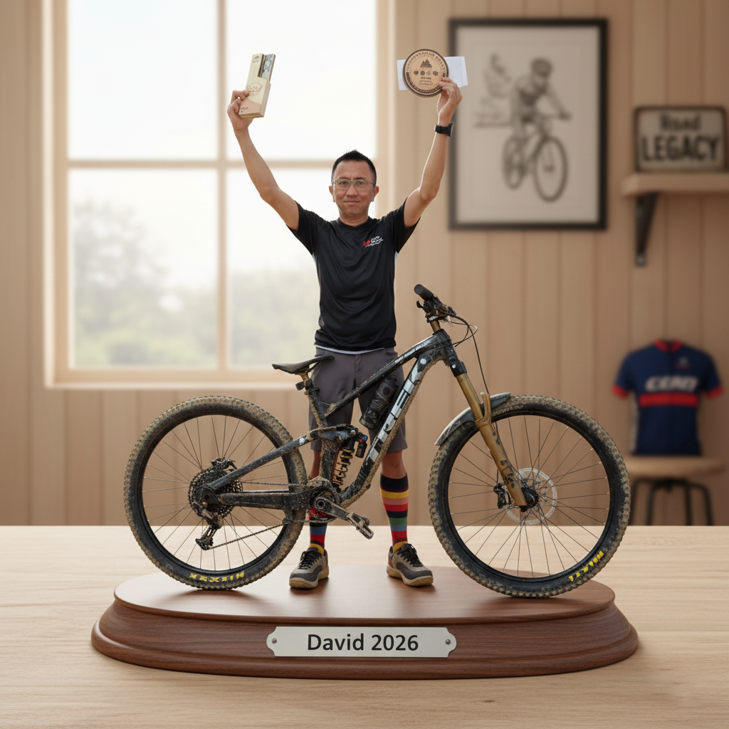 A Life on Two Wheels – Personalized Cycling Acrylic Plaque