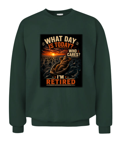 Who Cares? I'm Retired – Bigfoot Retirement Shirt