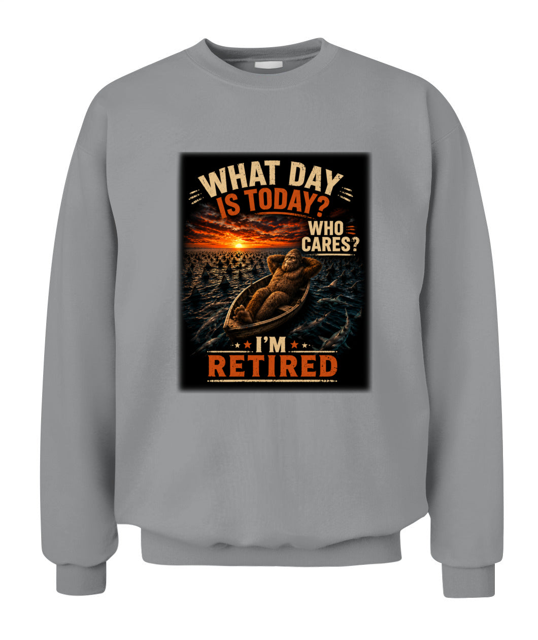 Who Cares? I'm Retired – Bigfoot Retirement Shirt