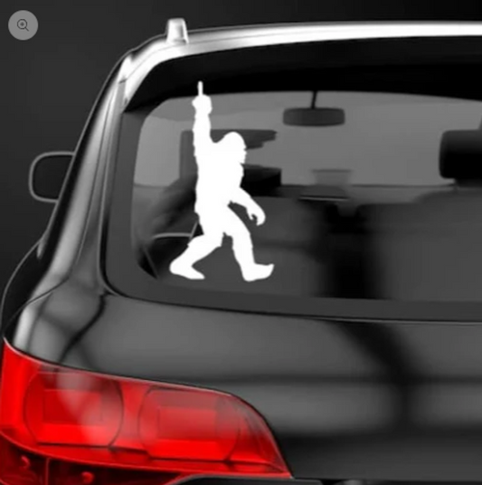 Bigfoot Flip Off Sticker