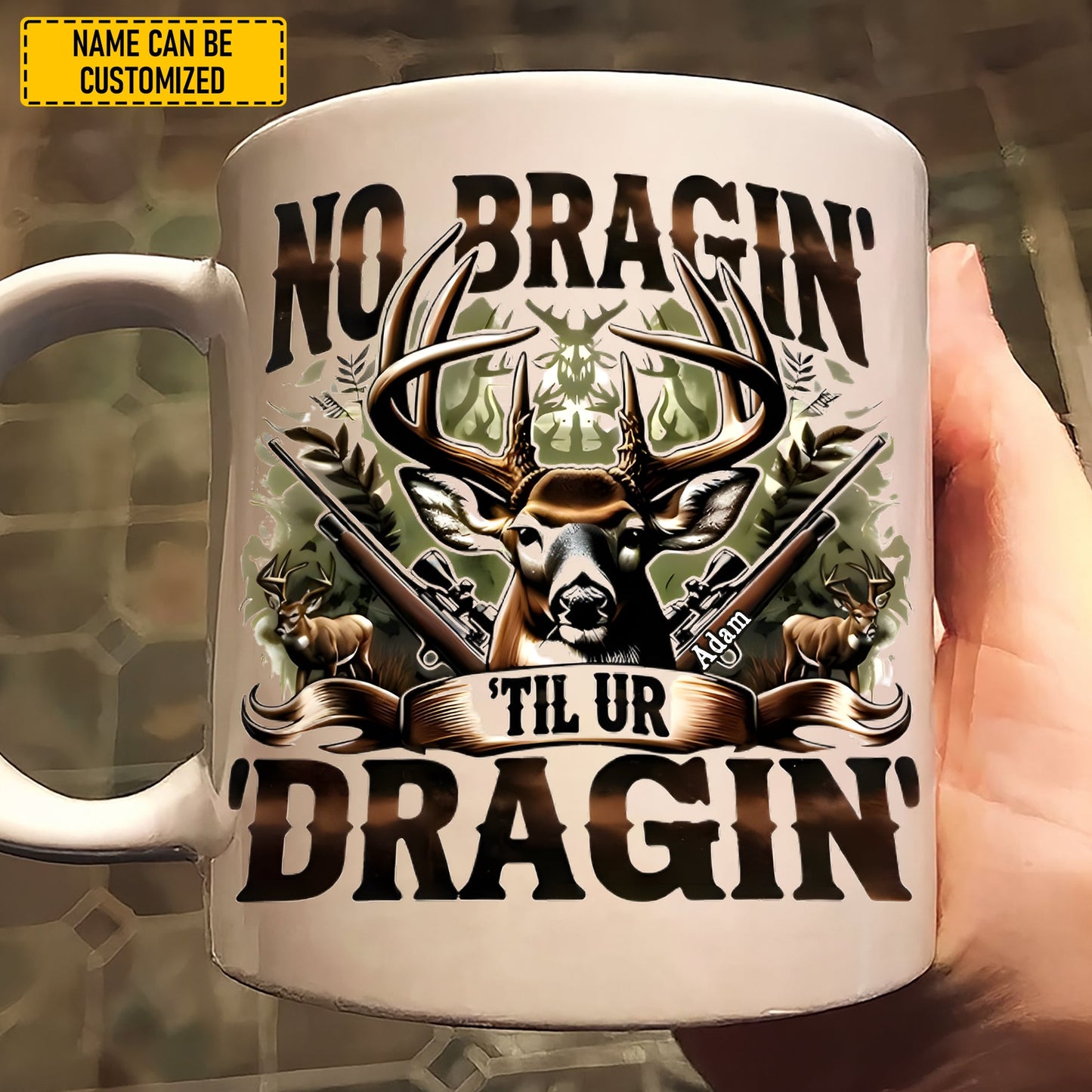 Personalized No Braggin’ Til Ur Sippin’ White Mug