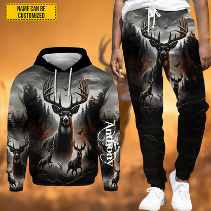 Personalized Deer Hunting Hoodie and Sweatpants