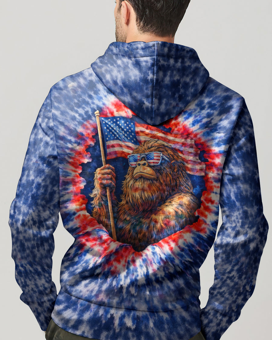 BIGFOOT WITH FLAG ALL OVER PRINT SHIRT