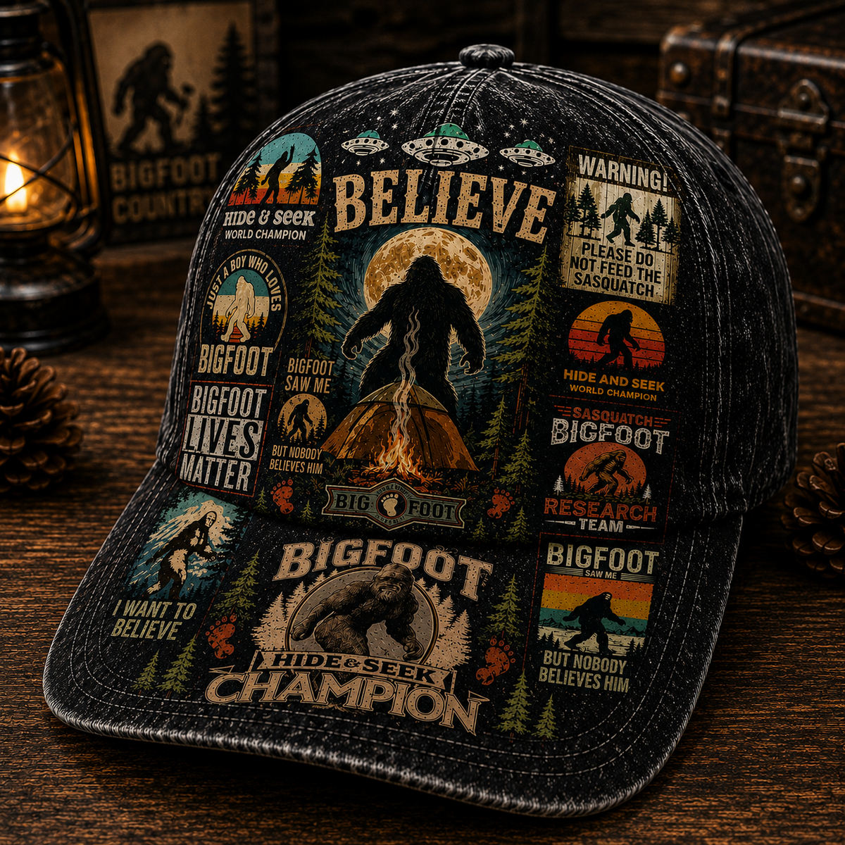 Believe In Bigfoot – Vintage Sasquatch Classic Cap