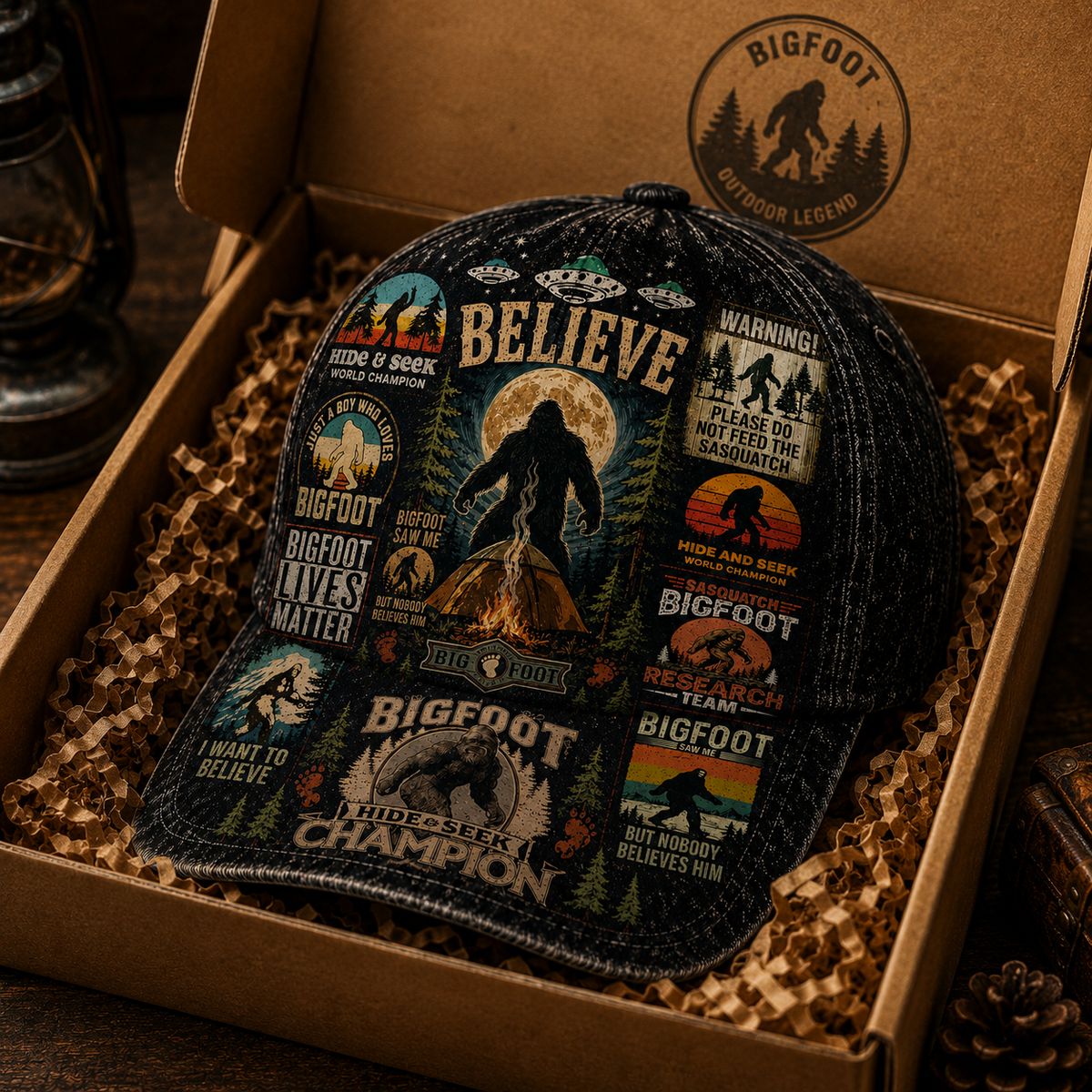 Believe In Bigfoot – Vintage Sasquatch Classic Cap