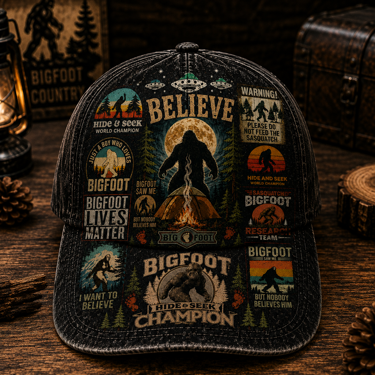 Believe In Bigfoot – Vintage Sasquatch Classic Cap