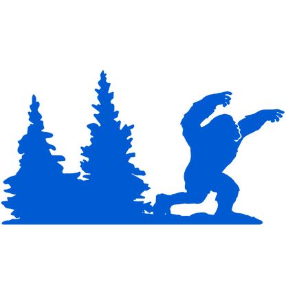 Bigfoot Windshield Sticker