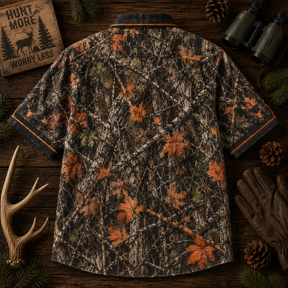 Born to Hunt – Camo Deer Hunting Hawaiian Shirt