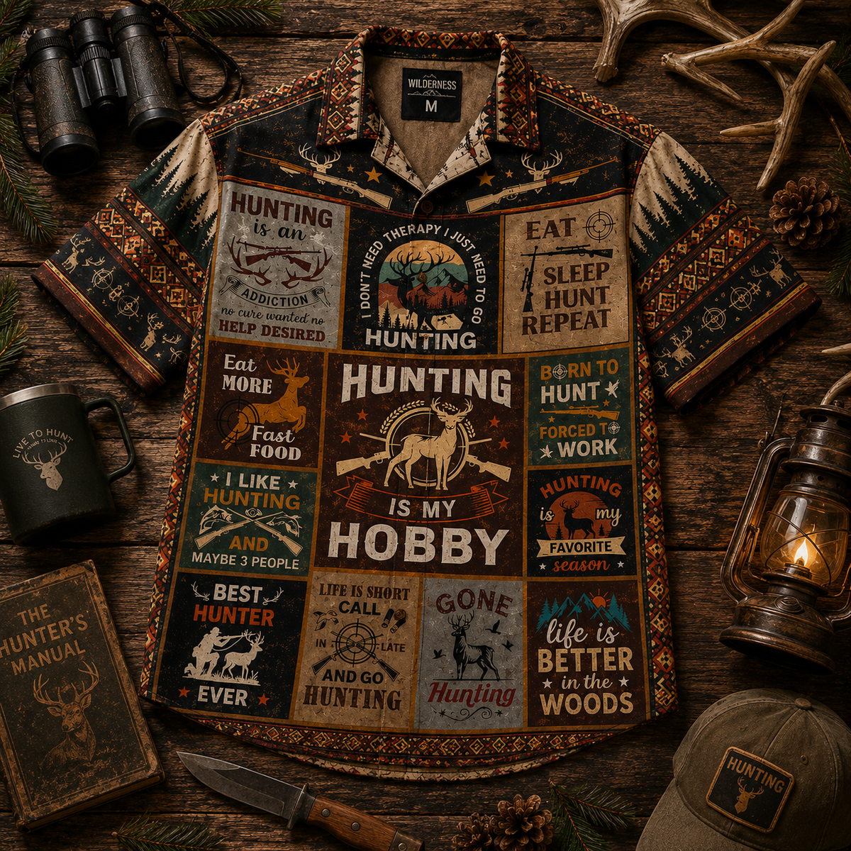 Hunting Life – Vintage Hawaiian Shirt