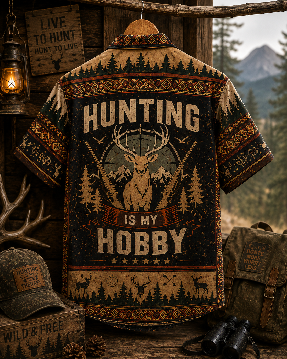 Hunting Life – Vintage Hawaiian Shirt