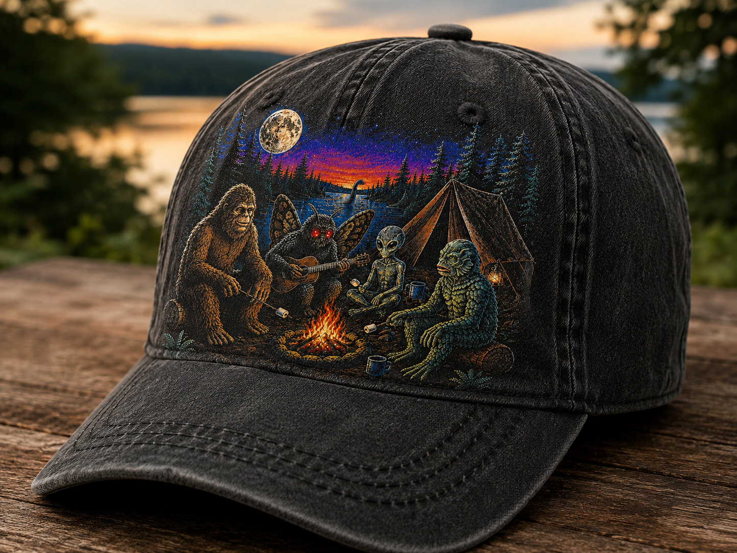 Bigfoot & Friends Campfire Club - Vintage Cap