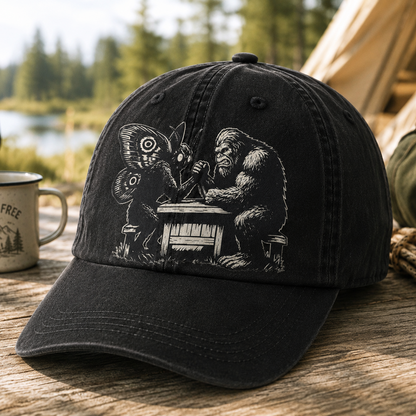 Bigfoot vs Mothman - Vintage Cap