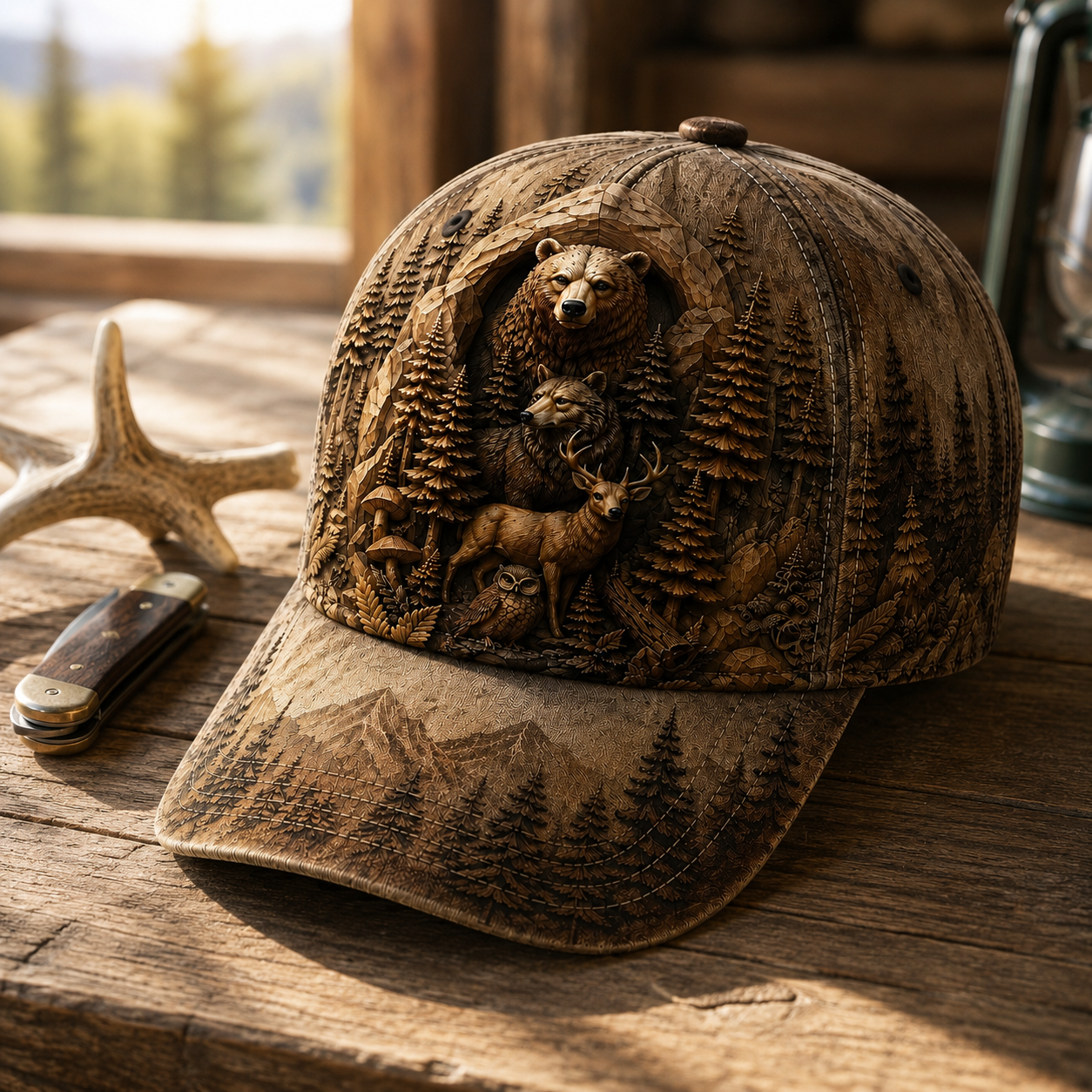 Wildlife Woodland Classic Cap – Vintage Outdoor Hat