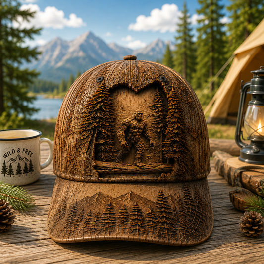Bigfoot Forest Walk Classic Cap – Vintage Outdoor Gift