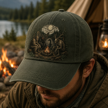Campfire Legends Vintage Camping Cap
