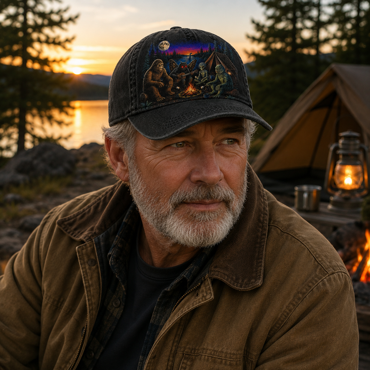 Bigfoot & Friends Campfire Club - Vintage Cap
