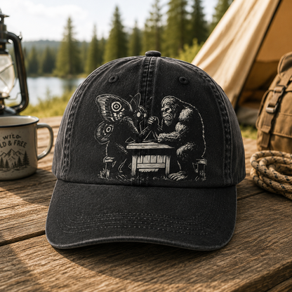 Bigfoot vs Mothman - Vintage Cap