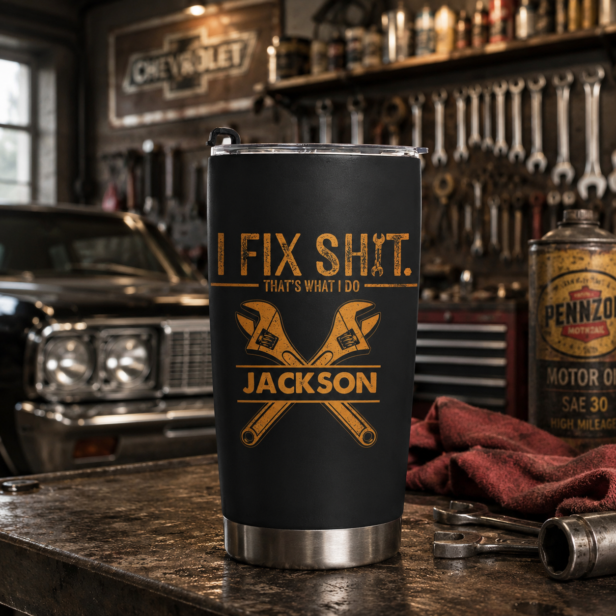 I Fix Sh!t That's What I Do - Personalized Tumbler