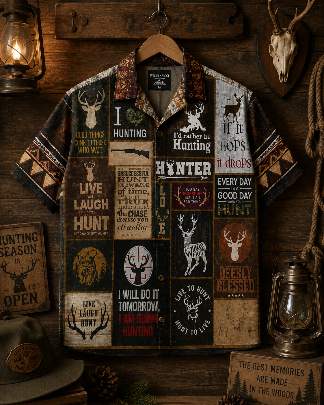 Hunting Life – Vintage Hawaiian Shirt