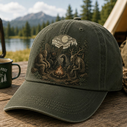 Campfire Legends Vintage Camping Cap