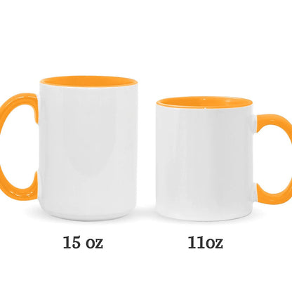 Personalized Deer & American Flag Accent Mug