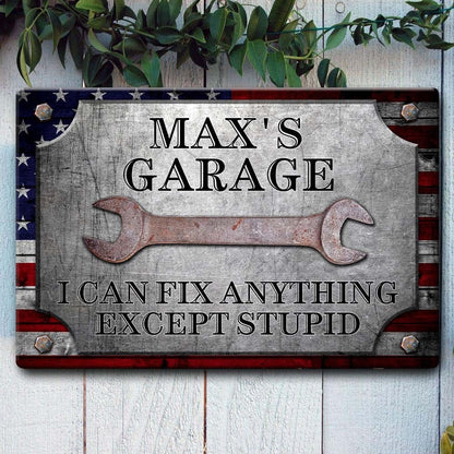 I Can Fix Any Thing Car Metal Sign - Personalized Metal Sign