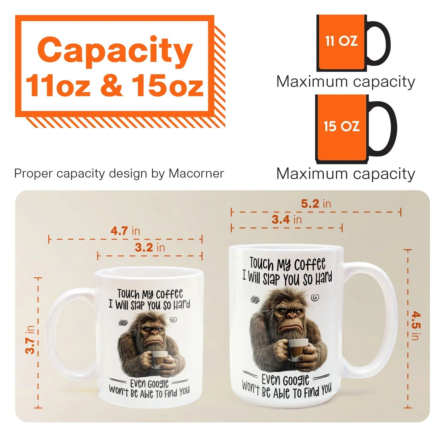 Don’t Be an Assquatch – Personalized Bigfoot Accent Mug