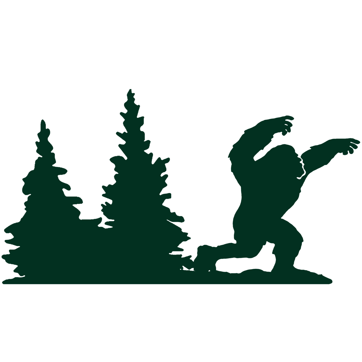 Bigfoot Windshield Sticker