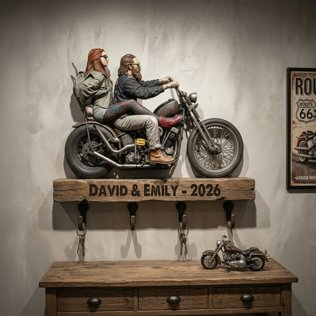Still Riding – Personalized Biker Display Hanging Rack