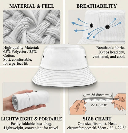 Classic Vintage Hiking & Camping All Over Bucket Hat