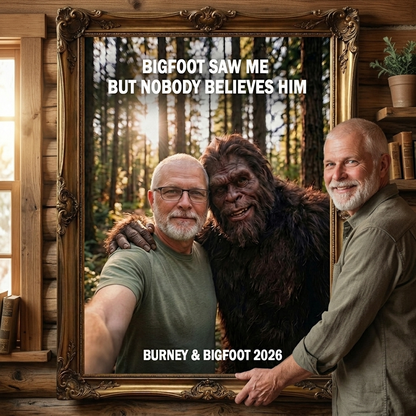 Bigfoot Saw Me But Nobody Believes Him - Personalized Poster Canvas