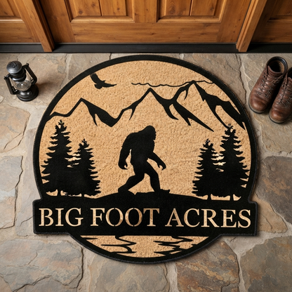 Big Foot Acres Shape Doormat