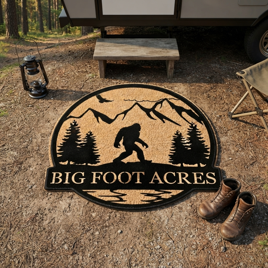 Big Foot Acres Shape Doormat