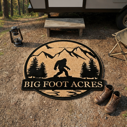 Big Foot Acres Shape Doormat