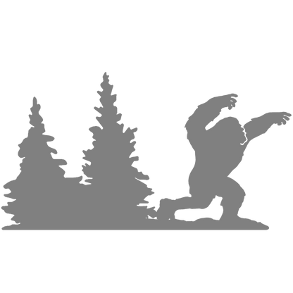 Bigfoot Windshield Sticker