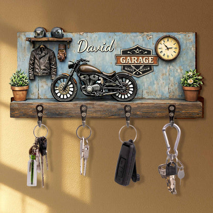 Garage Service Repair, Personalized Key Holder, Gift For Motor Lovers