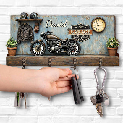 Garage Service Repair, Personalized Key Holder, Gift For Motor Lovers