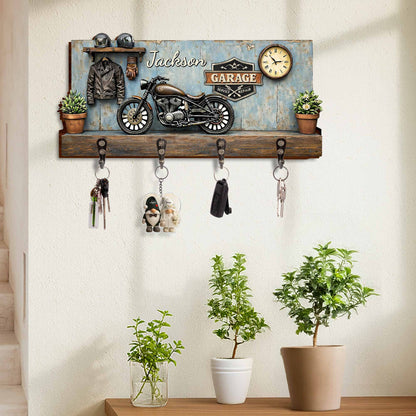 Garage Service Repair, Personalized Key Holder, Gift For Motor Lovers