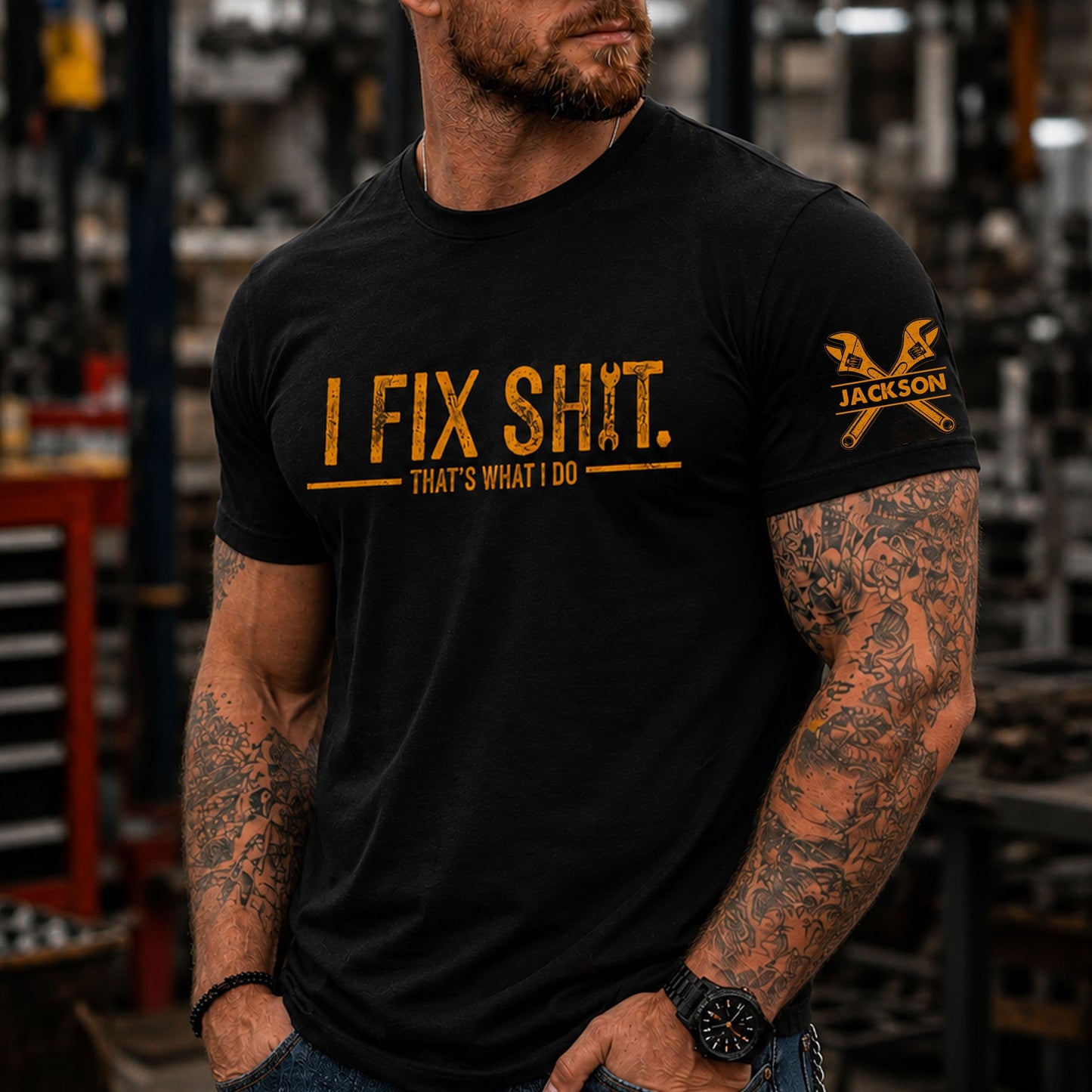 I Fix Sh!T That's What I Do - Personalized Garage Shirt