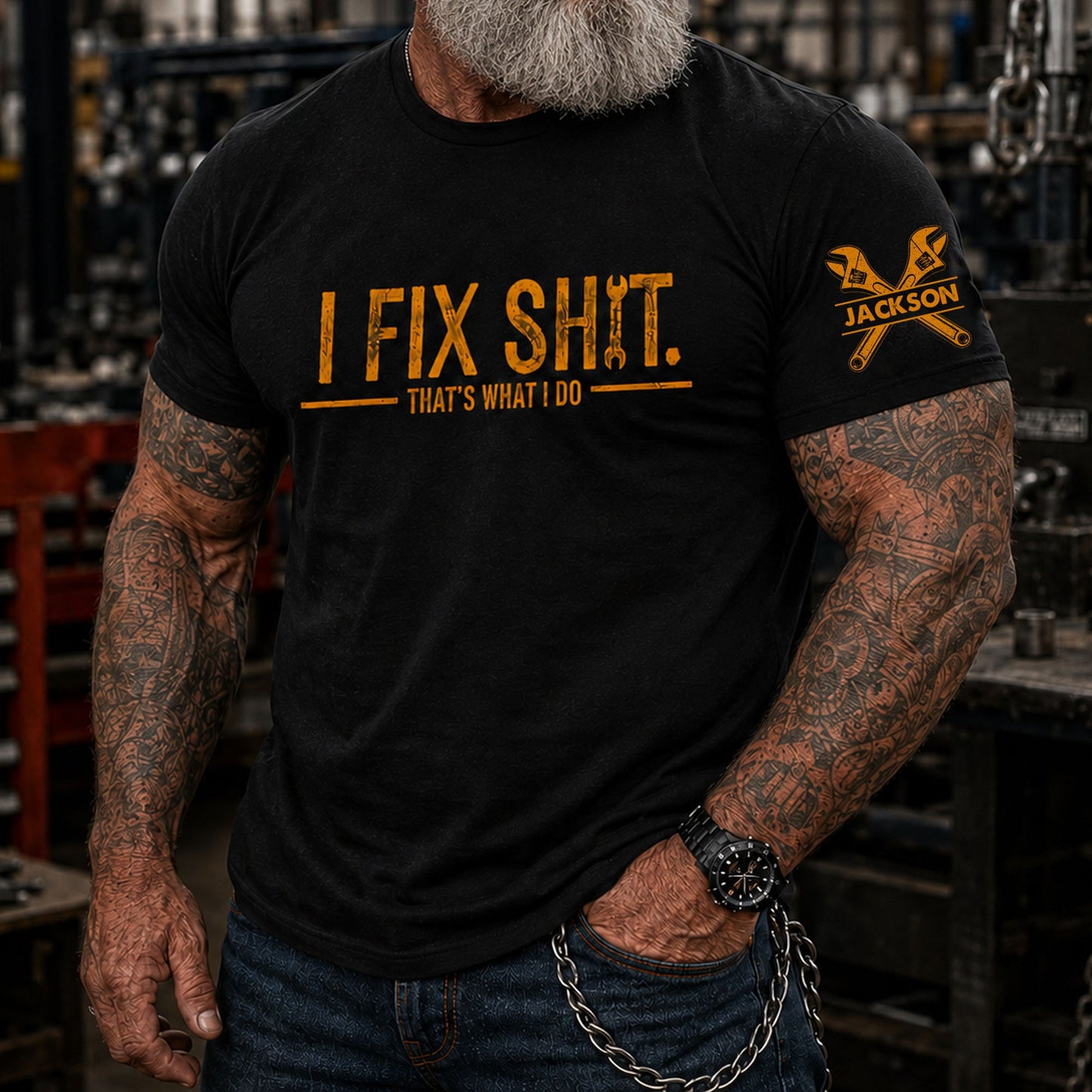 I Fix Sh!T That's What I Do - Personalized Garage Shirt