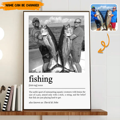 Personalized Fishing Definition Photo Poster & Canvas