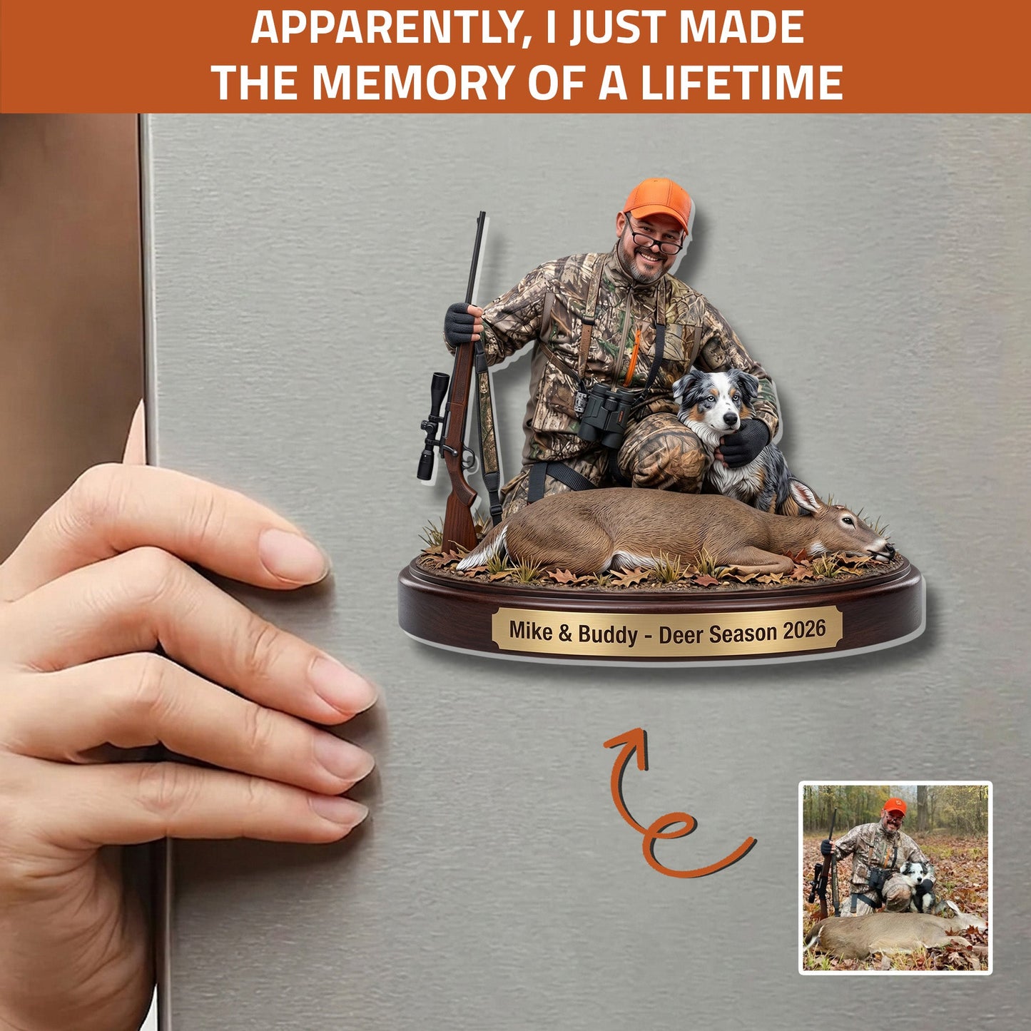 Trophy Moments – Personalized Photo Acrylic Fridge Magnet