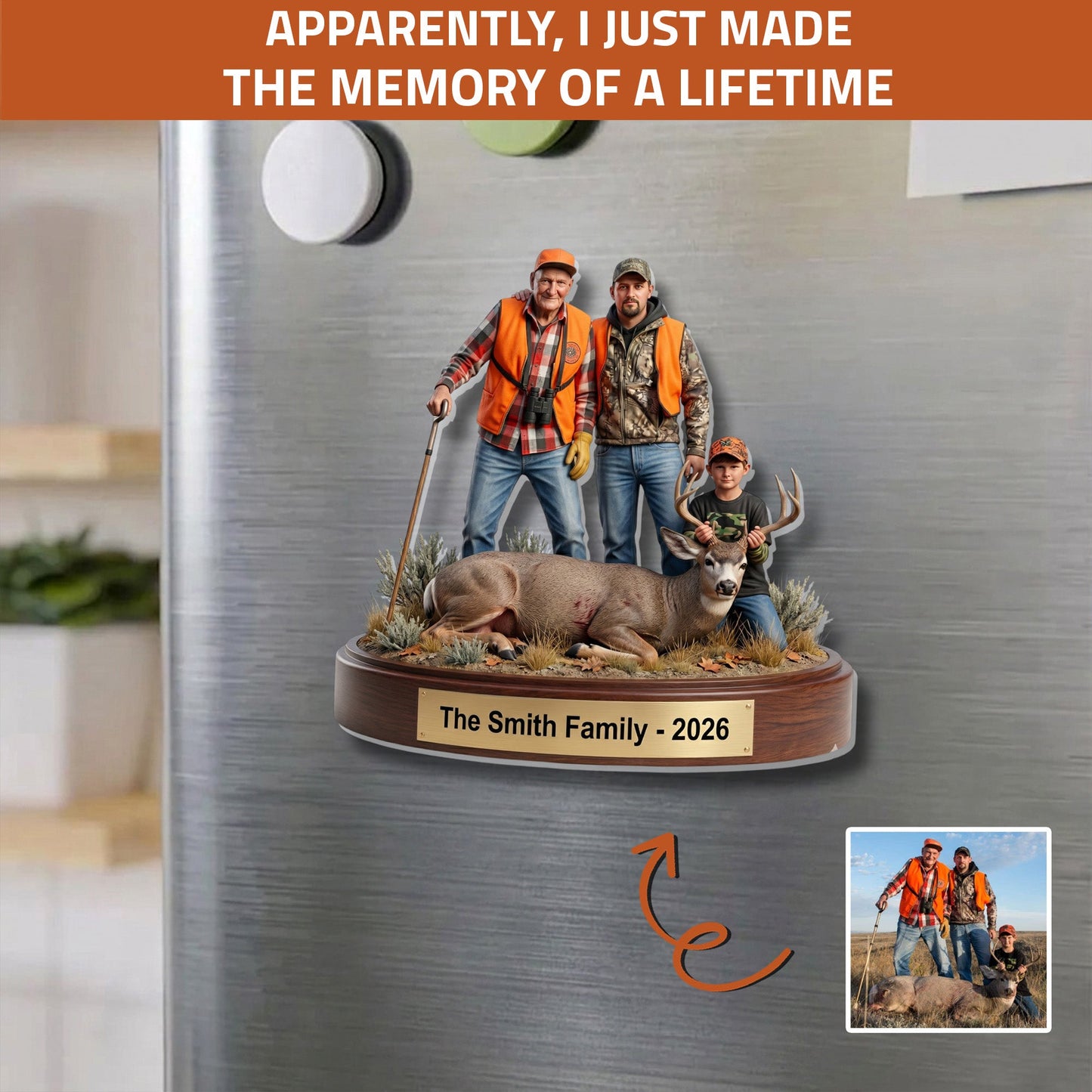 Trophy Moments – Personalized Photo Acrylic Fridge Magnet