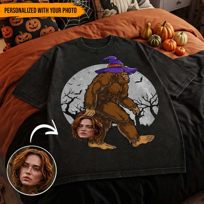 Bigfoot Halloween Shirt - Personalized With Photo
