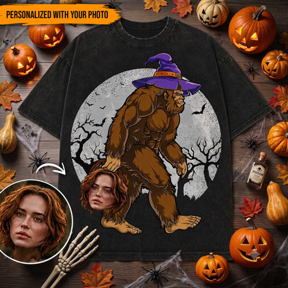 Bigfoot Halloween Shirt - Personalized With Photo