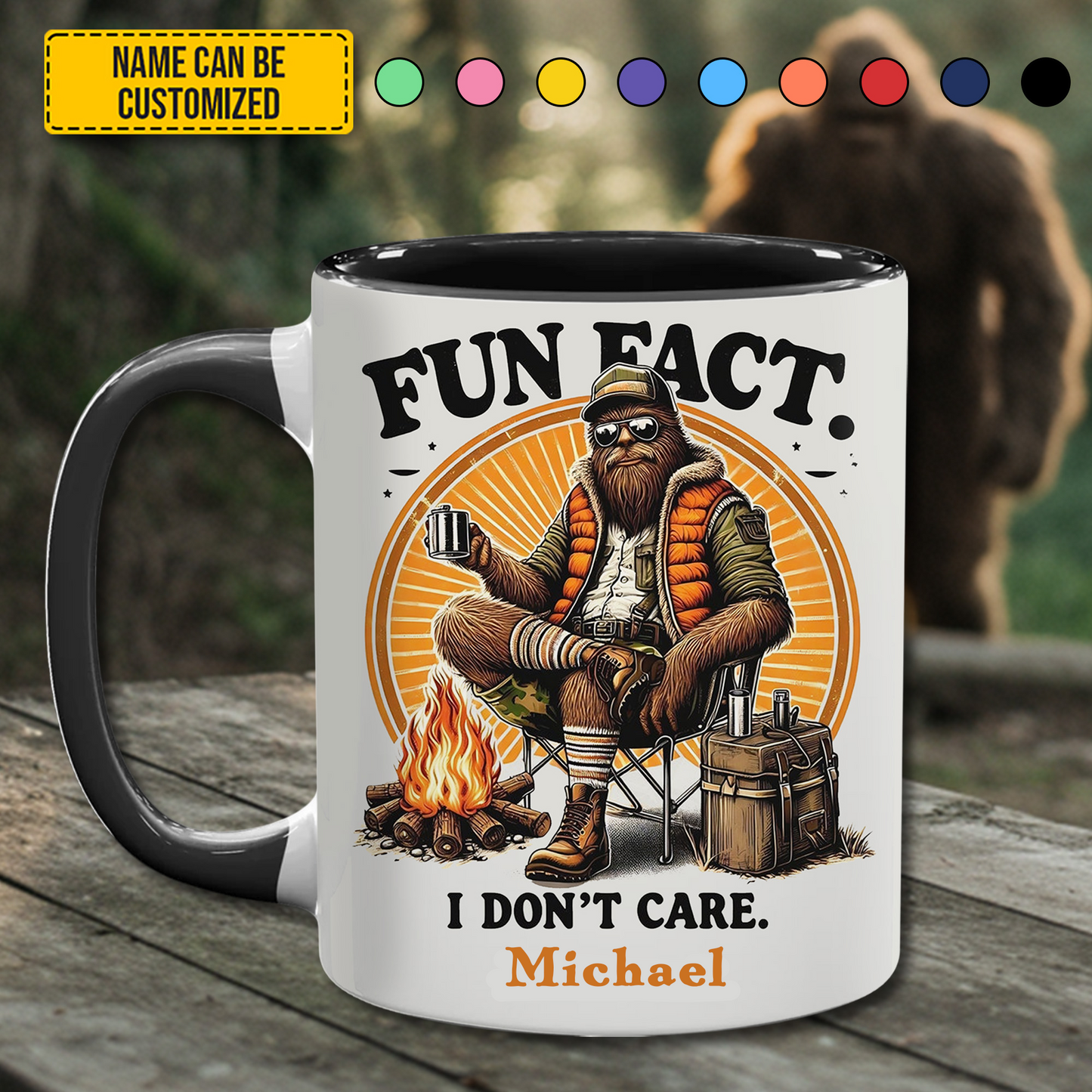 Believe In Yourself - Personalized Bigfoot Accent Mug