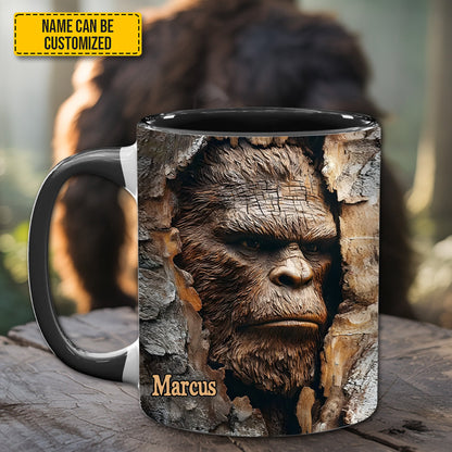 Personalized Bigfoot Forest Accent Mug