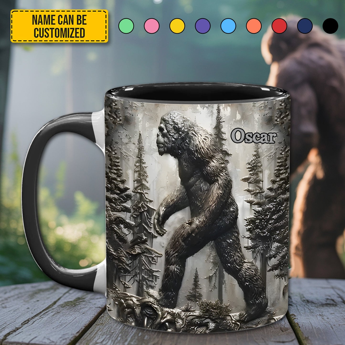 The Forest Legend – Personalized Bigfoot Accent Mug